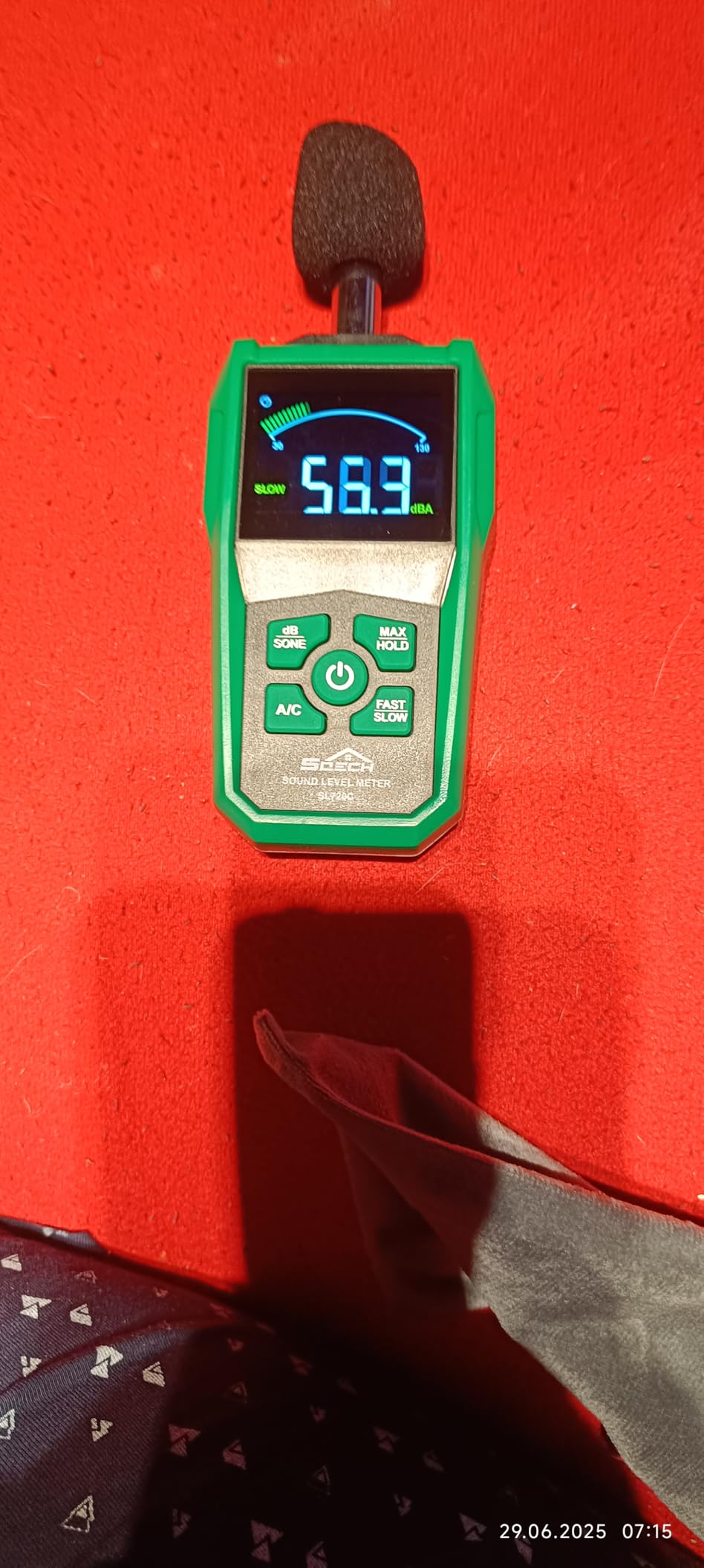 Decibel Meter,SQECH Digital Sound Level Meter with Color Backlit Screen ...