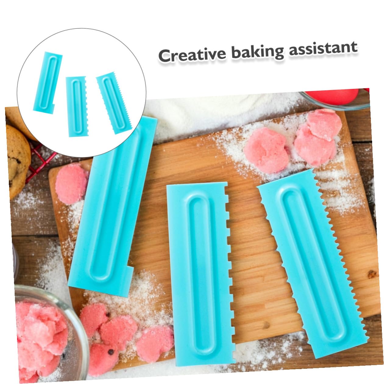 9 Piezas Raspadores para Alisar Pasteles PP Ergonómico Herramienta Ligera y Duradera para Decorar Postres con para Repostería y Glaseado Preciso