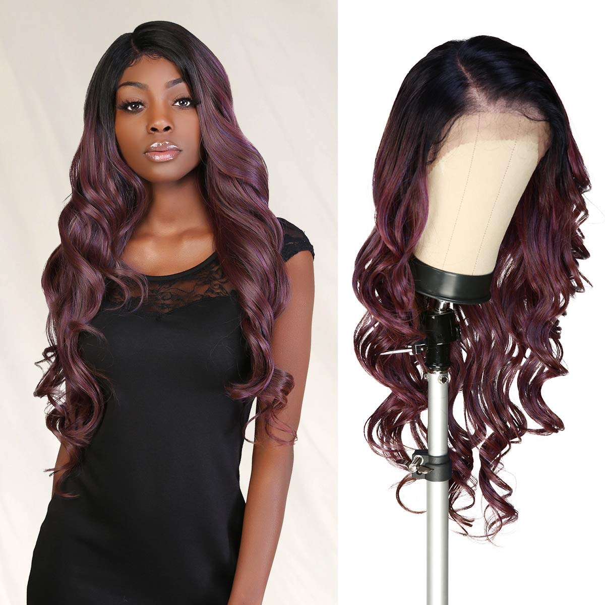 Amazon.com : GLAM21USA HD LACE Front Loose Curl 13X6 