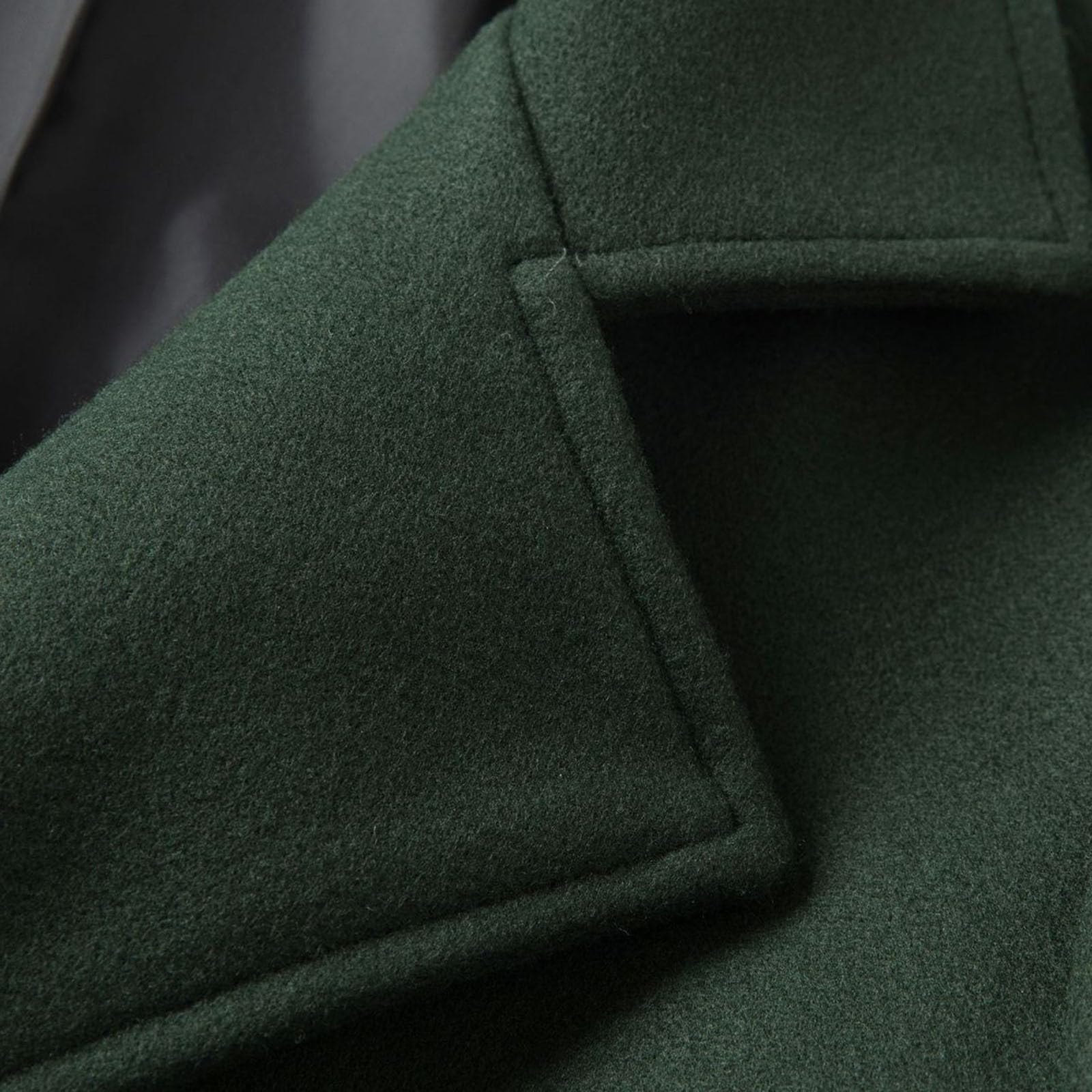 Abrigo de Lana de Hombre con Gorra Slim Fit Invierno Sobretodo Grosor Abrigos de Lana para hombres, para Invierno, Cálido, para el Tiempo Libre, Abrigos CáLido Para Hombre, Chaqueta de Abrigo Largo