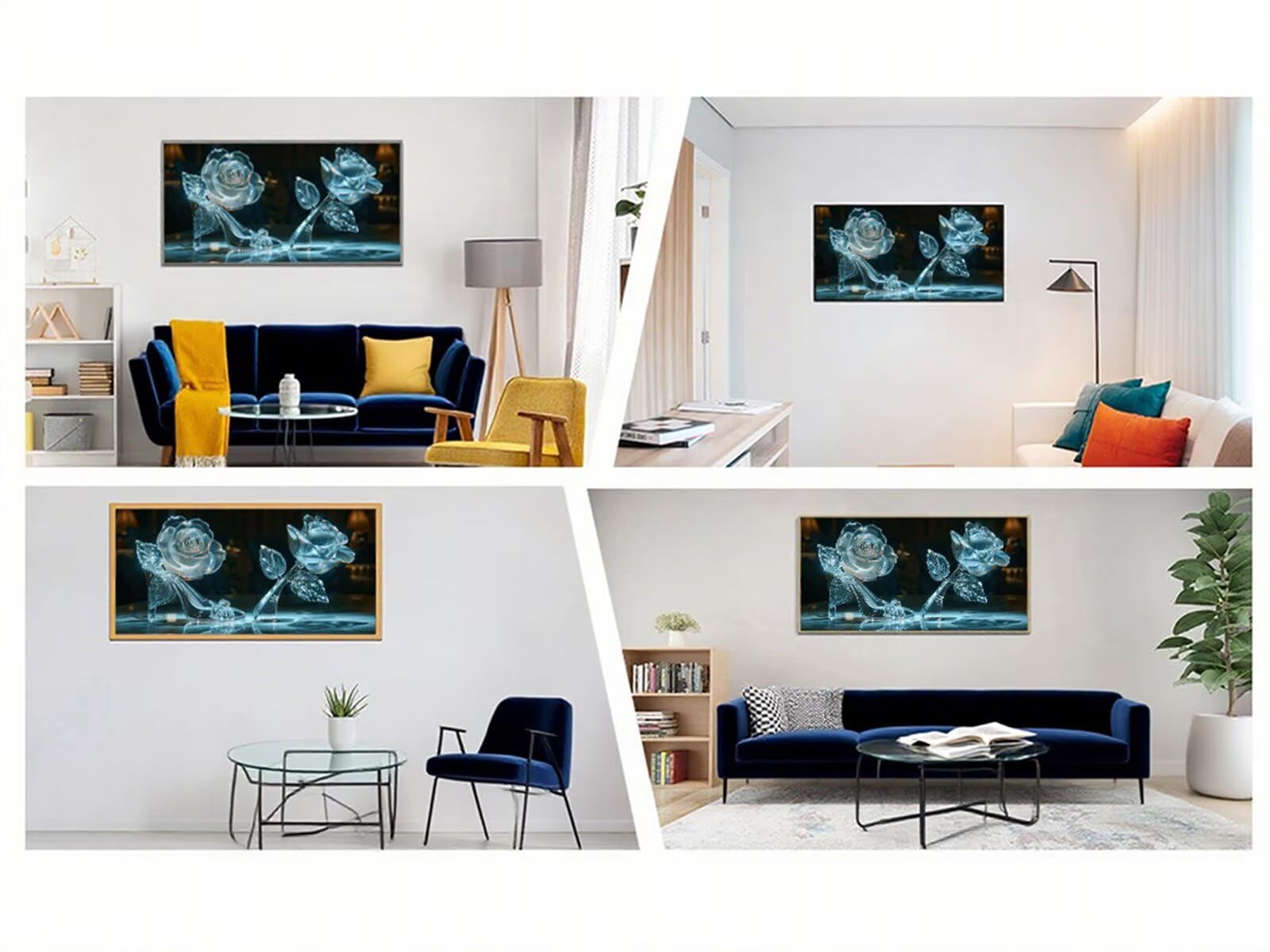 Diamentowe malowanie róża diament malarstwo dla dorosłych kryształowe kapcie haft diamentowy duży rozmiar 220 x 100 cm DIY diamentowe malowanie rzemiosło ścieg krzyżykowy obrazy do dekoracji ścian X2