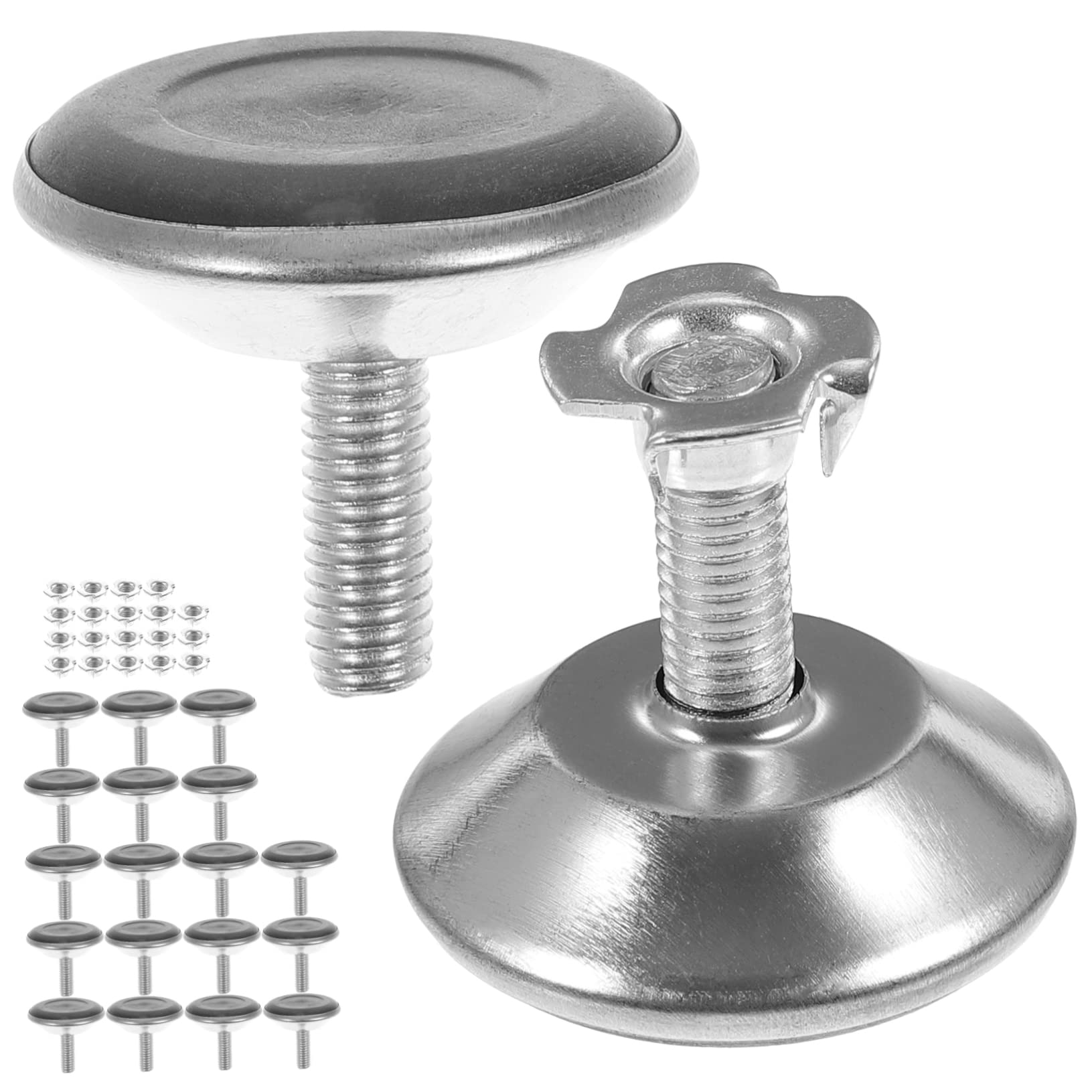 Patas Niveladoras Ajustables para Muebles y Sillas, Kit de 20 Juegos de Almohadillas para Piso