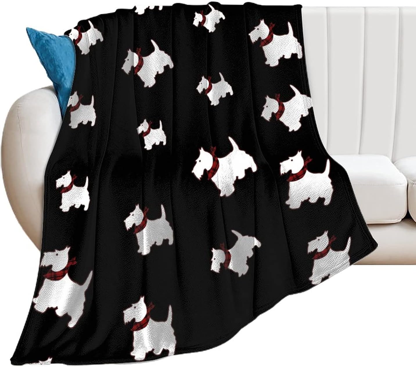scottie dog throw blanket