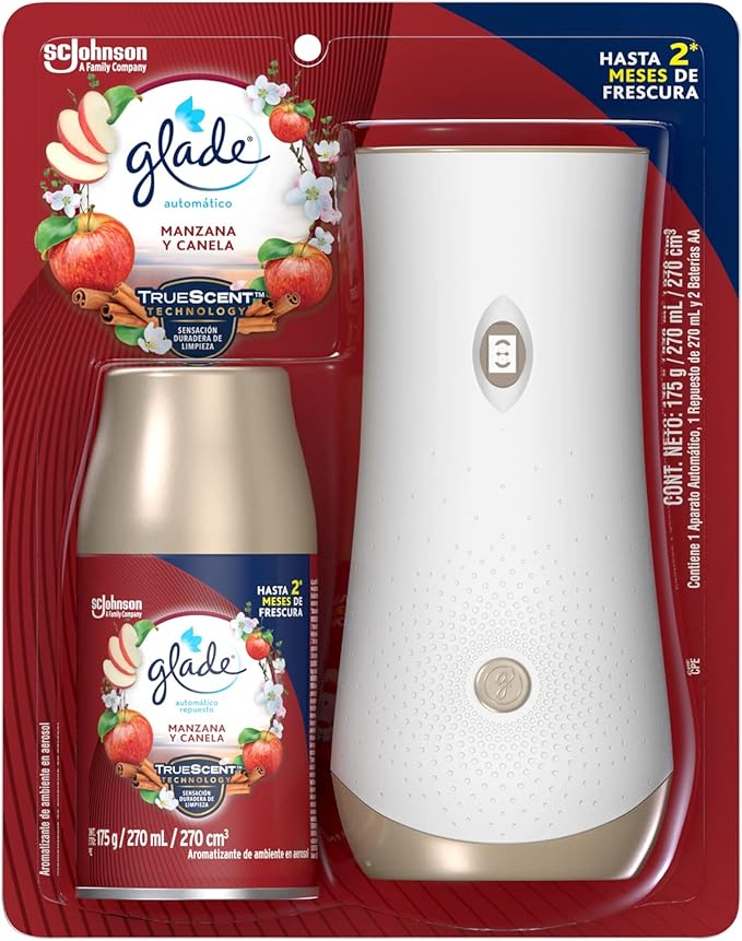Glade Aromatizante Automático en Aerosol, Dura Hasta 2 Meses, Aroma
