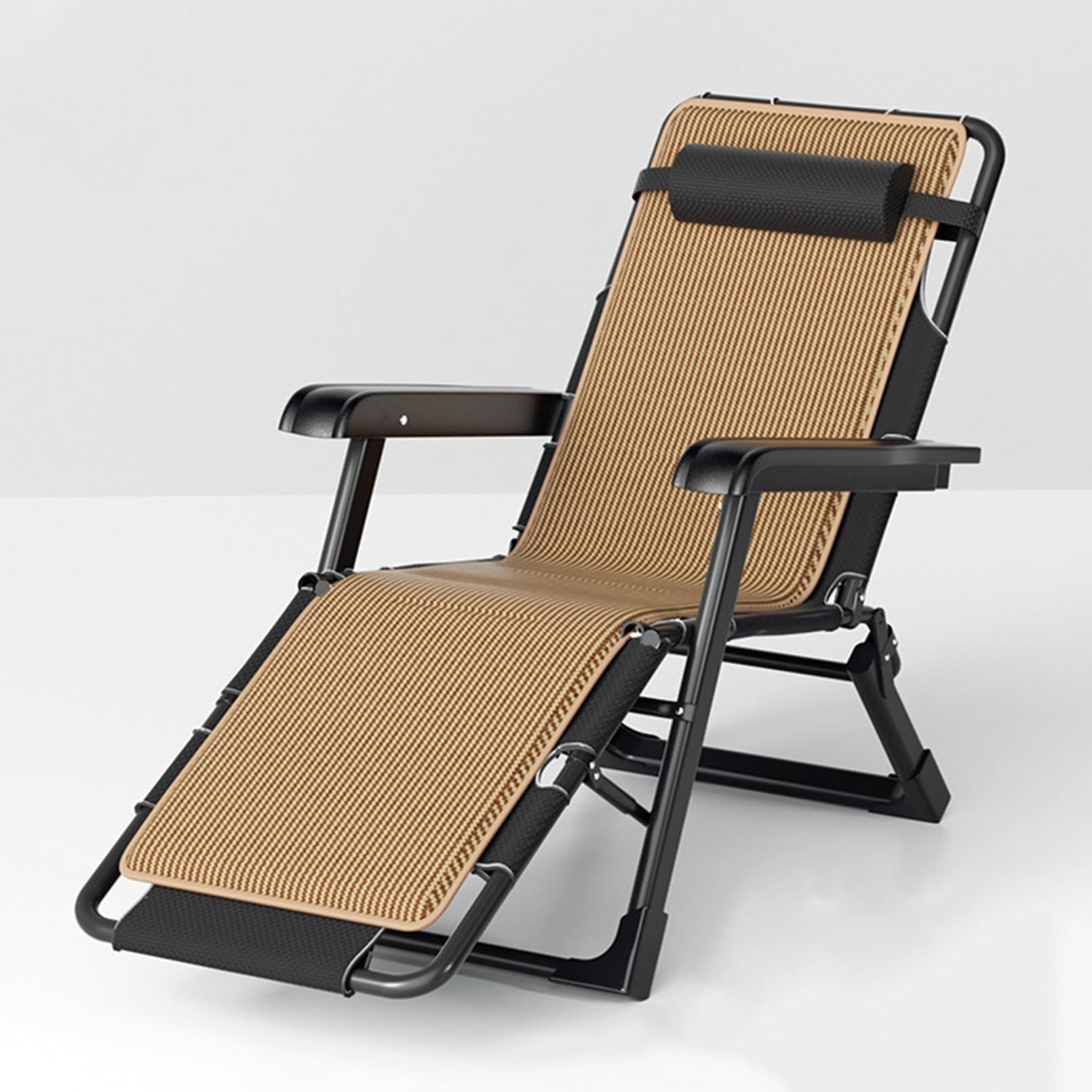 Chaise zéro gravité robuste et rembourrée avec son plateau de rangement amovible