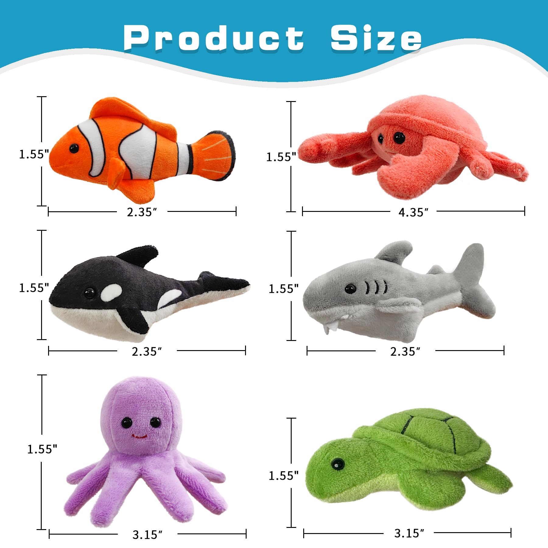 JUSTQUNSEEN 6pcs Finger Puppets Set - Image 3