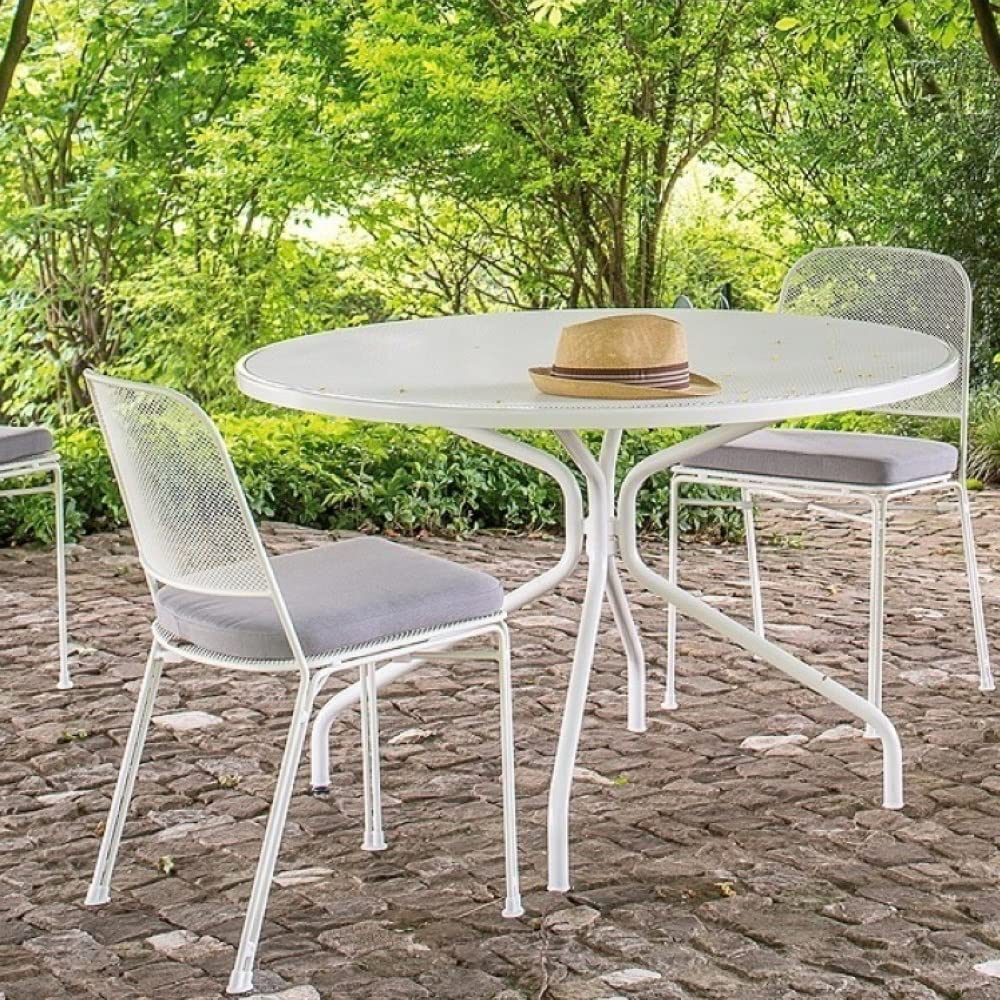 EMU Tavolo Cambi Rotondo Art. 805 Centimetri Ø 120 Colore Bianco 23