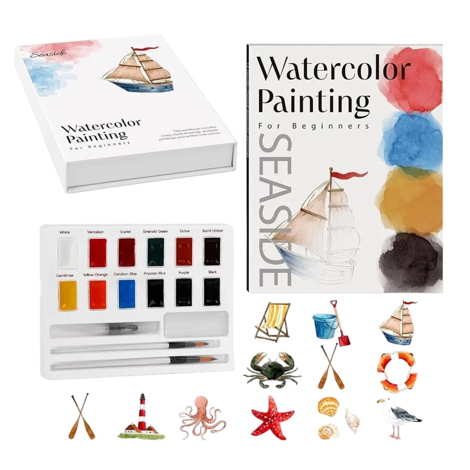 Coloring Book Principianti Progetti di pittura con pennelli