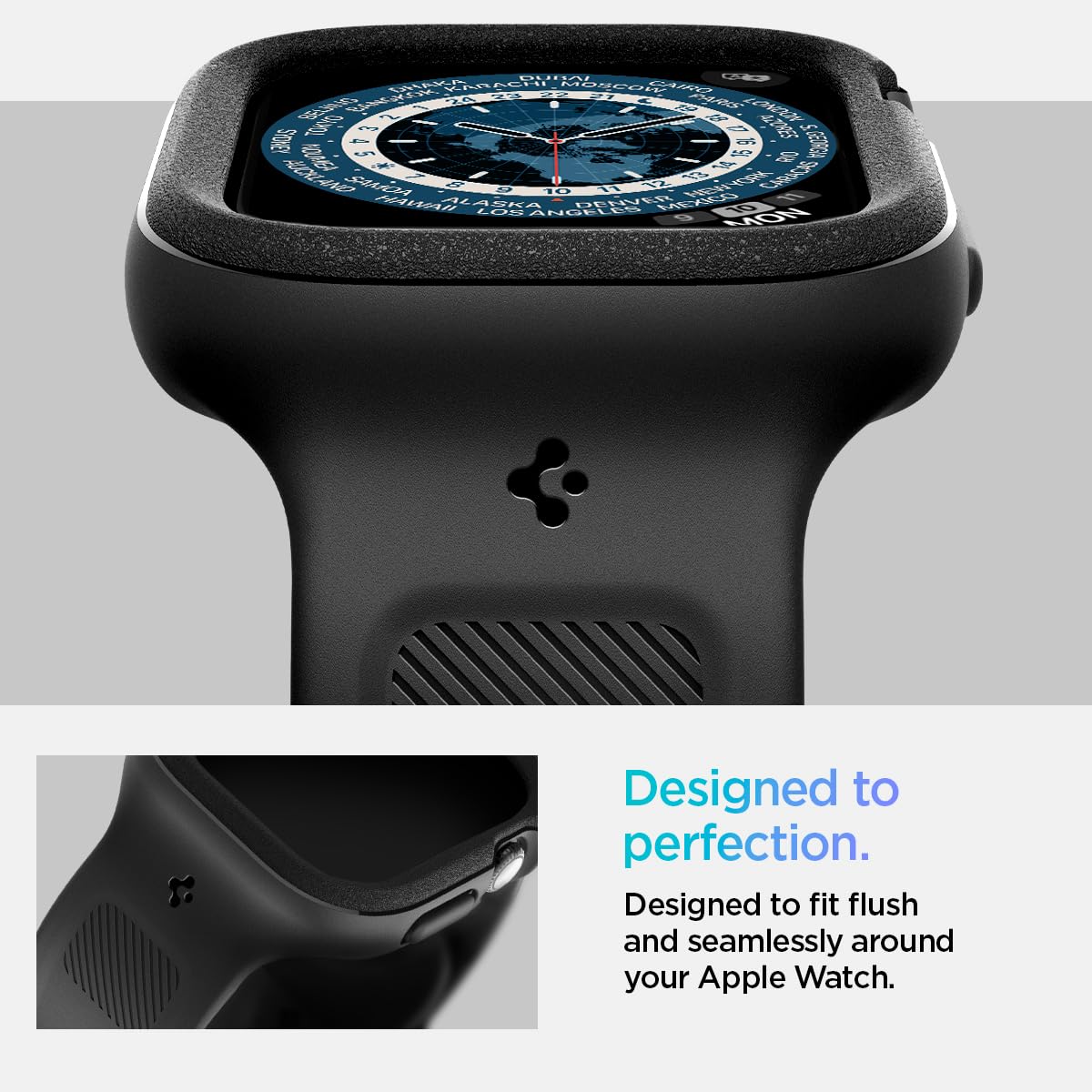 Spigen Vault Pro Hülle Kompatibel mit Apple Watch 11/10 46mm (2025/2024) - Matt Schwarz