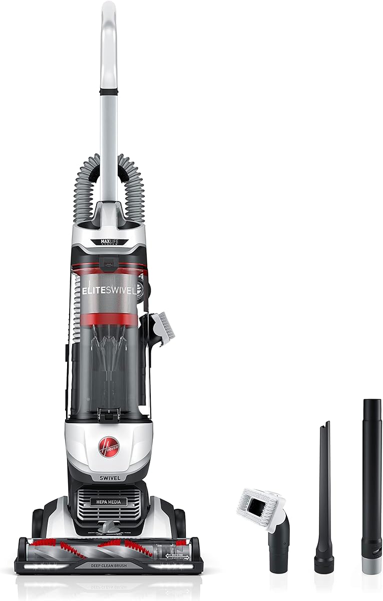 Amazon.com - Hoover R-UH75100 MAXLife Elite Swivel Vacuum Cleaner with HEPA Media Filtration, Bagless Multi-Surface Upright for Carpet and Hard Floors, UH75100, White Certified Refurbished