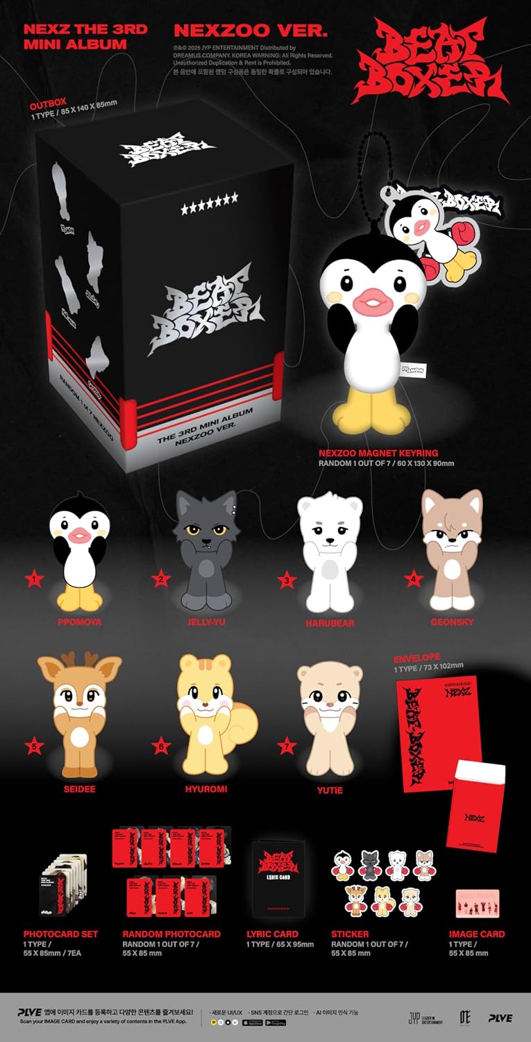 NEXZ Beat-Boxer 3rd Mini Album with Tracking Sealed (NEXZOO Version)