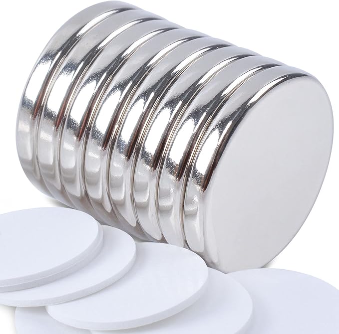 EXIN DEHCEN Neodym Magnete 30 Stück - 20x10x1mm Selbstklebend Stark