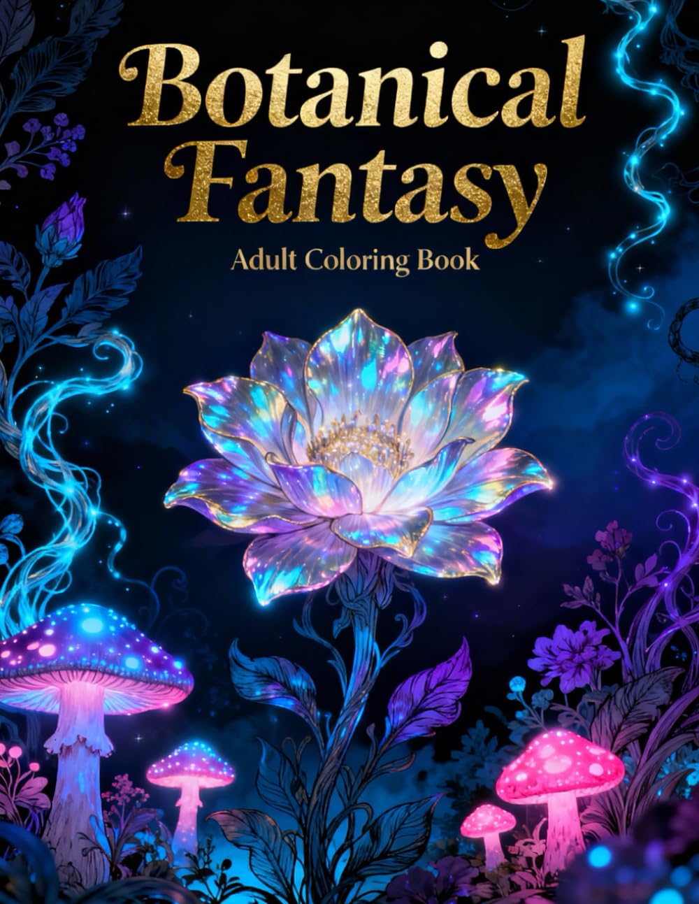 Botanical Fantasy: Adult Coloring Book – A Magical Journey Through Floral Art