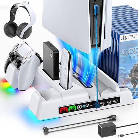 PS5 Stand and Cooling Station: The Ultimate PlayStation 5 Accessory