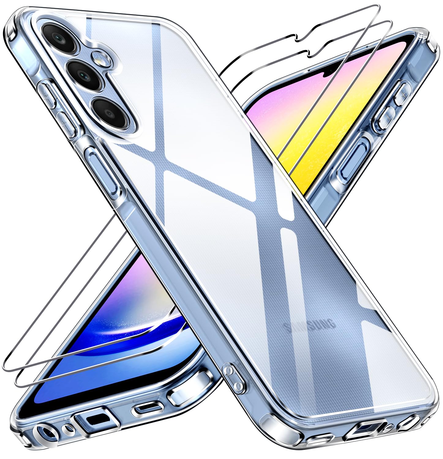 ivoler Clara Funda para iPhone 17, con 2 Piezas Cristal Templado, [Protección Militar] Anti-Amarillo Carcasa Antigolpes Bumper Case Cover - Transparente — view 27