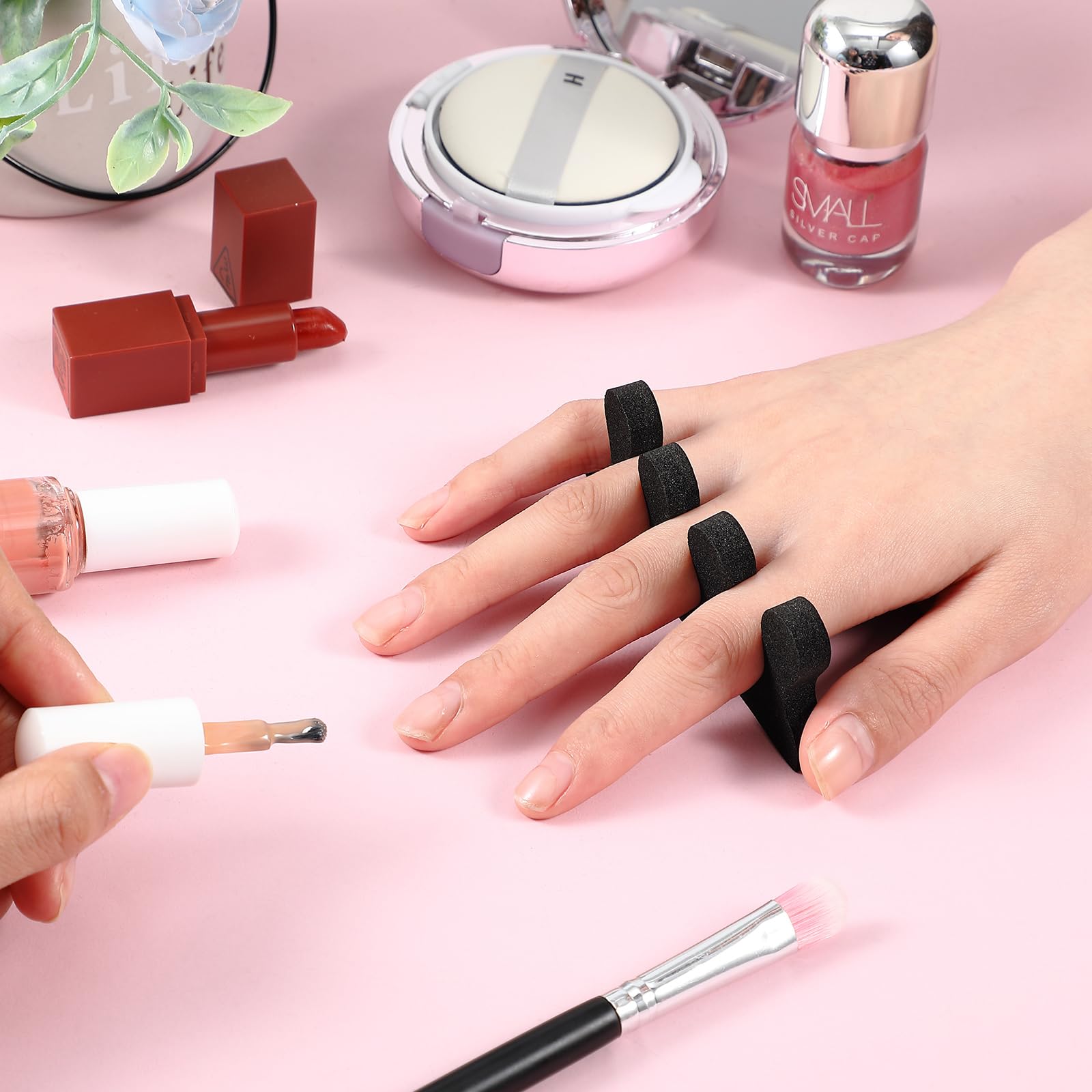 Mumufy 500 pezzi (250 paia) separatori per dita dei piedi, kit di strumenti per pedicure, distanziatori morbidi per pedicure, divaricatori per dita dei piedi, divisori per dita dei piedi, donne,