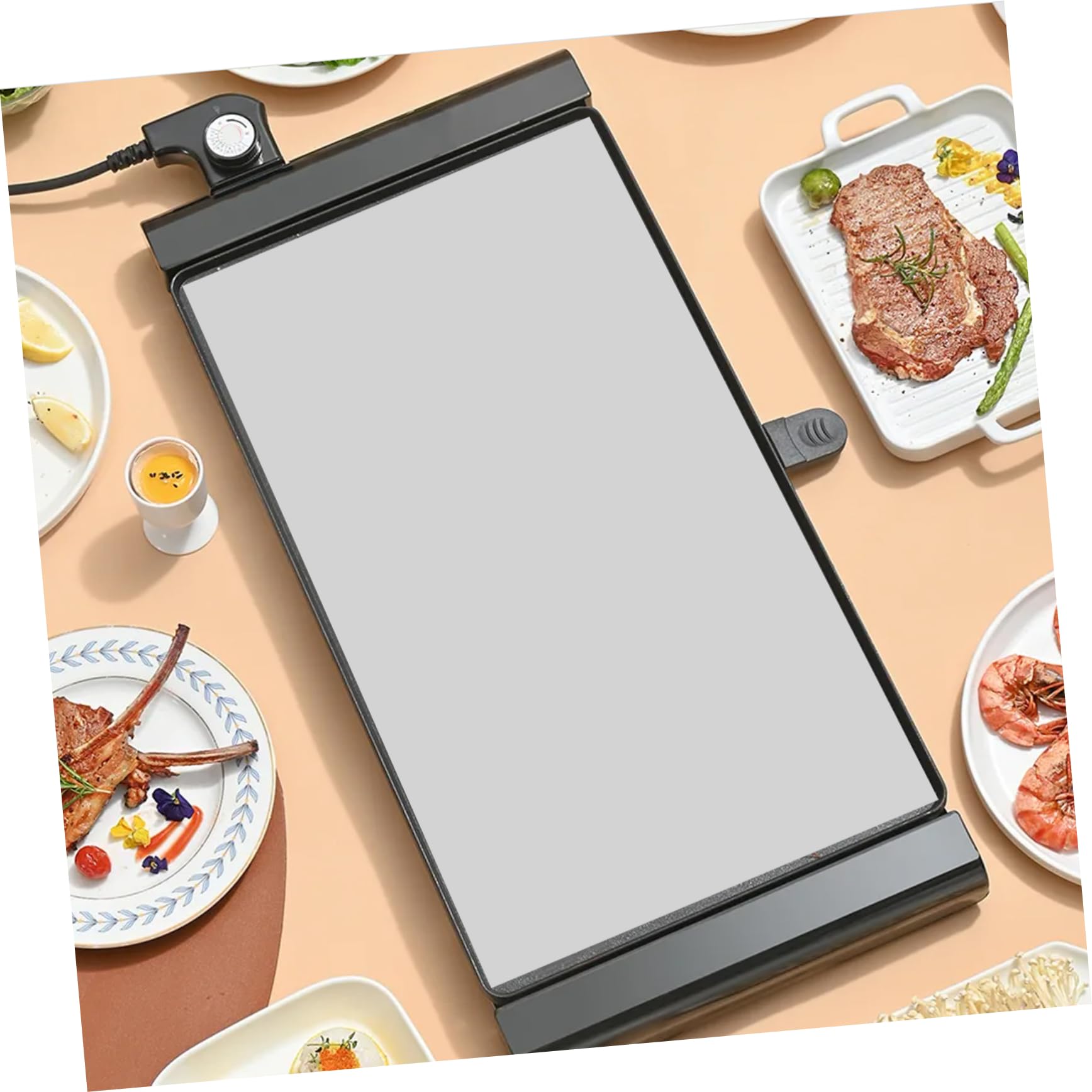 Zuschneidbare Backmatte 1 Rolle aus Silikon Plane Weiß