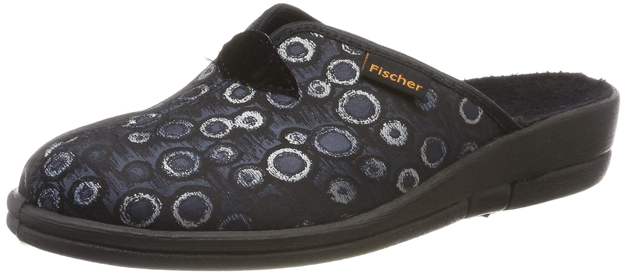 fischer Women's Dora Open Back Slippers, Grey Grey 666, 2.5 UK