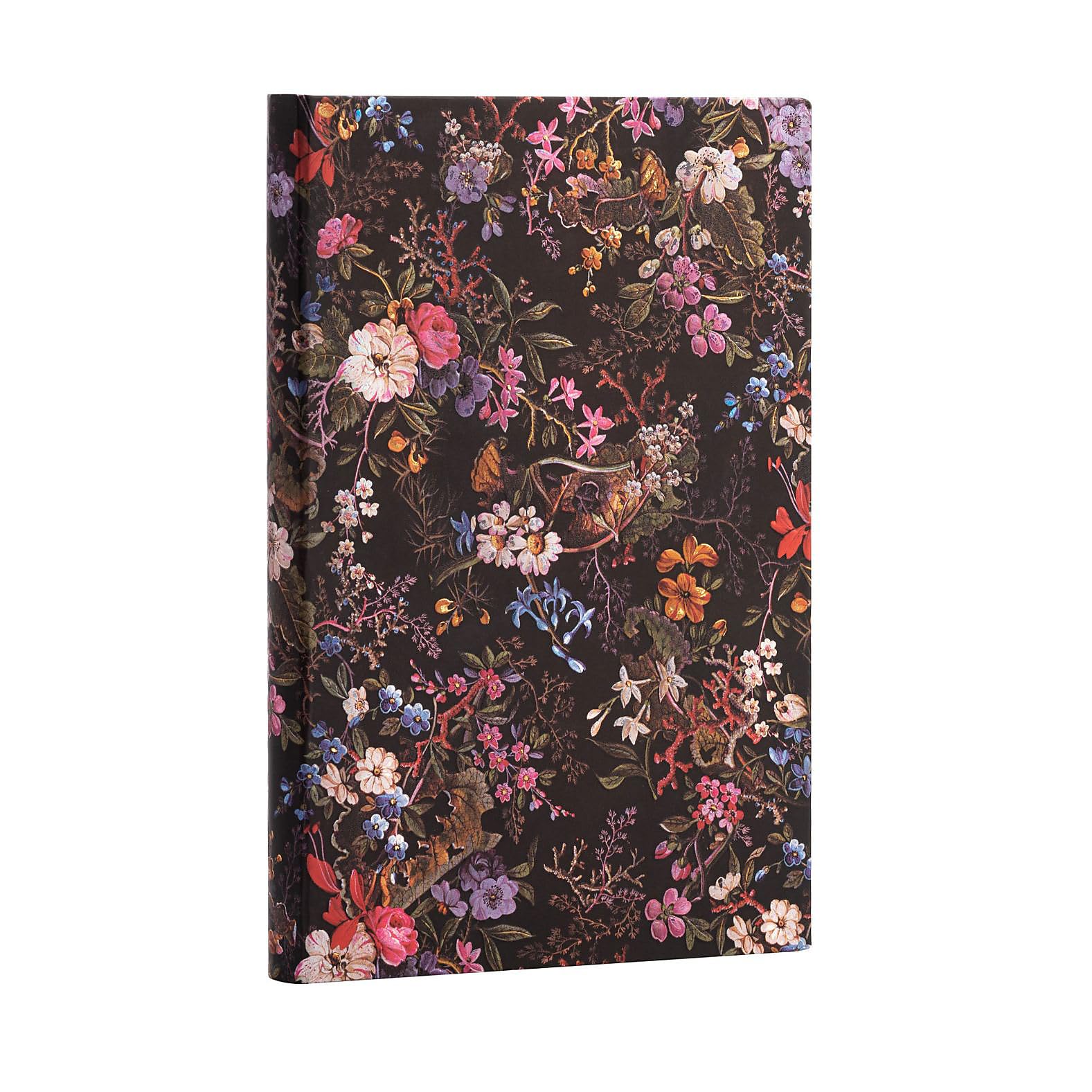 Floralia (William Kilburn) Maxi Dot-Grid Journal: Hardcover, 120 gsm, ribbon marker, memento pouch, book edge printing, elastic closure