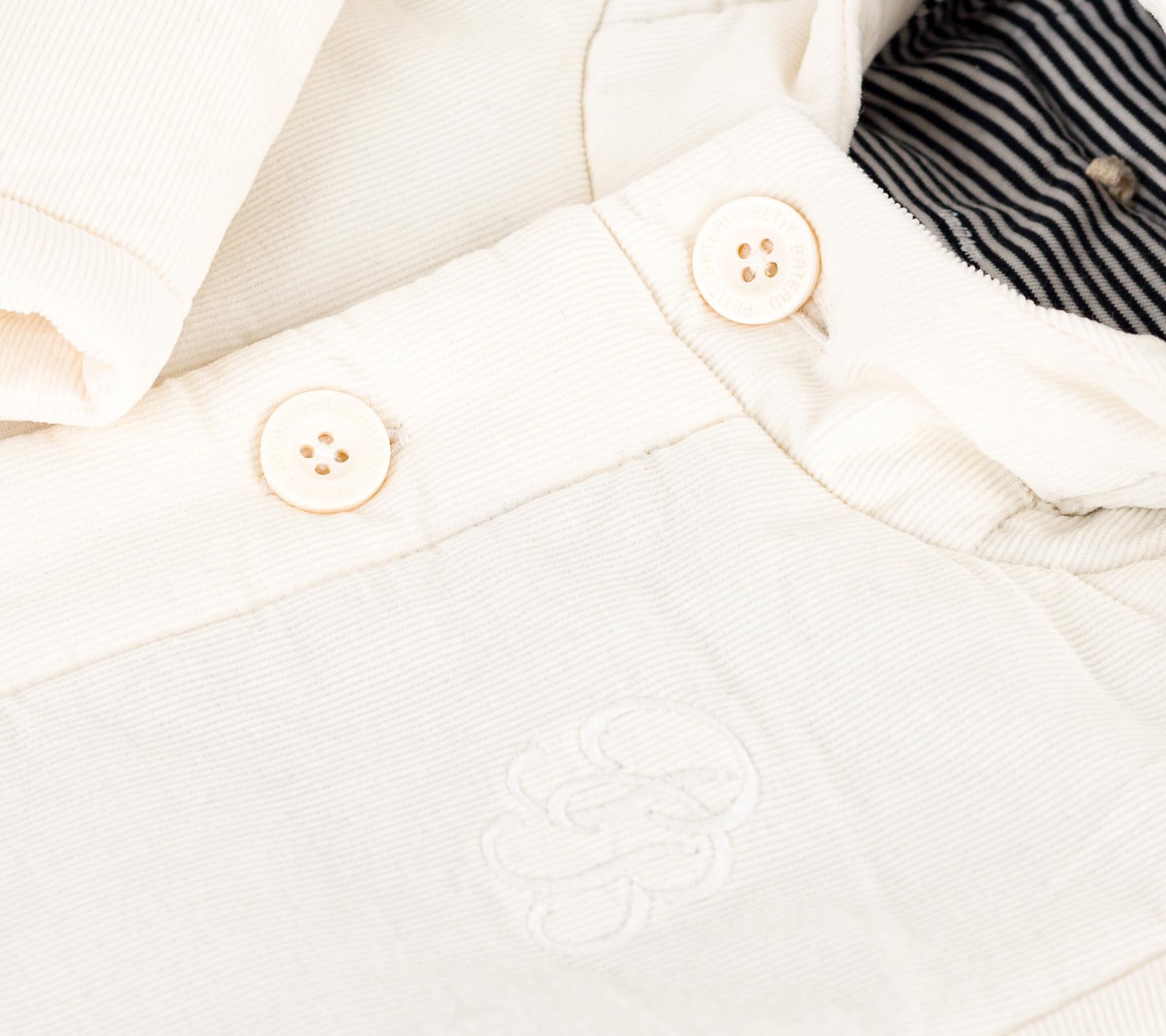 Petit Bateau Veste Bébé Ouatinée en Velours Brodé et Doublure Milleraies A0eo701 Vêtements JOUR Mixte bébé (lot de 1)