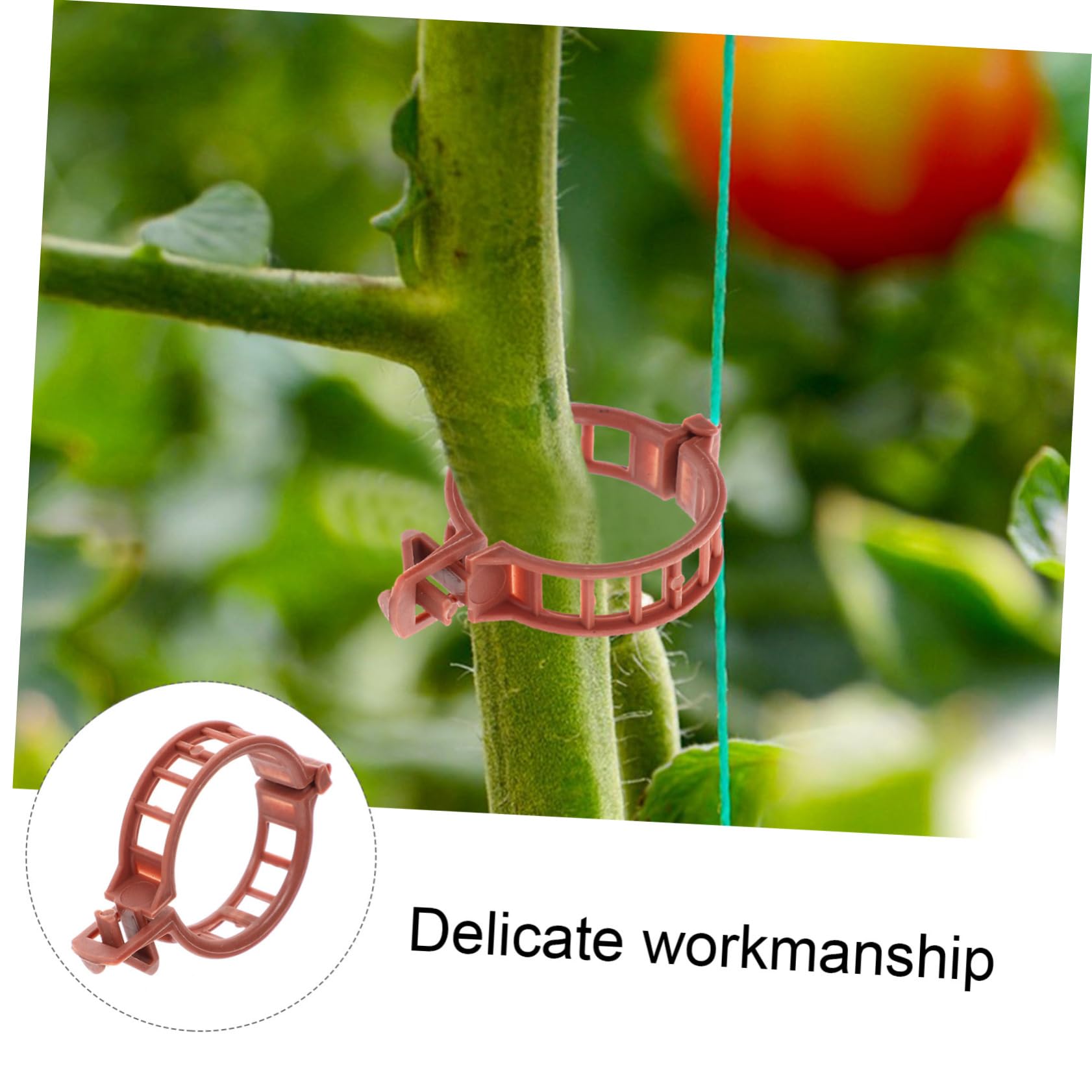 TOYANDONA 400pezzi Clip per Clips per Giardinaggio per Cetrioli e Rampicanti Protezione per Fusti e Sostenibile