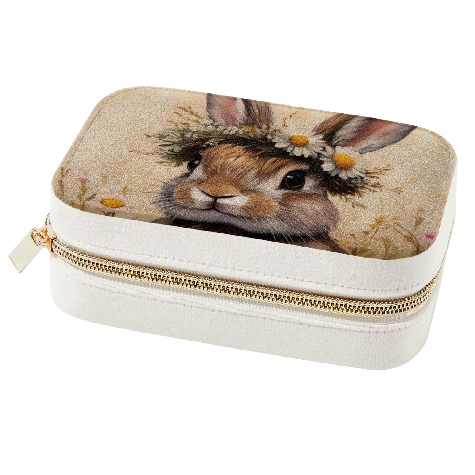 Boîtes de rangement pour femmes, étui à bijoux en forme de lapin pour colliers