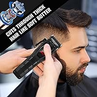 Vista 3 de Cortapelos para hombres, recortadora de pelo profesional, potente recortadora de barba, herramienta de aseo para cortar el cabello