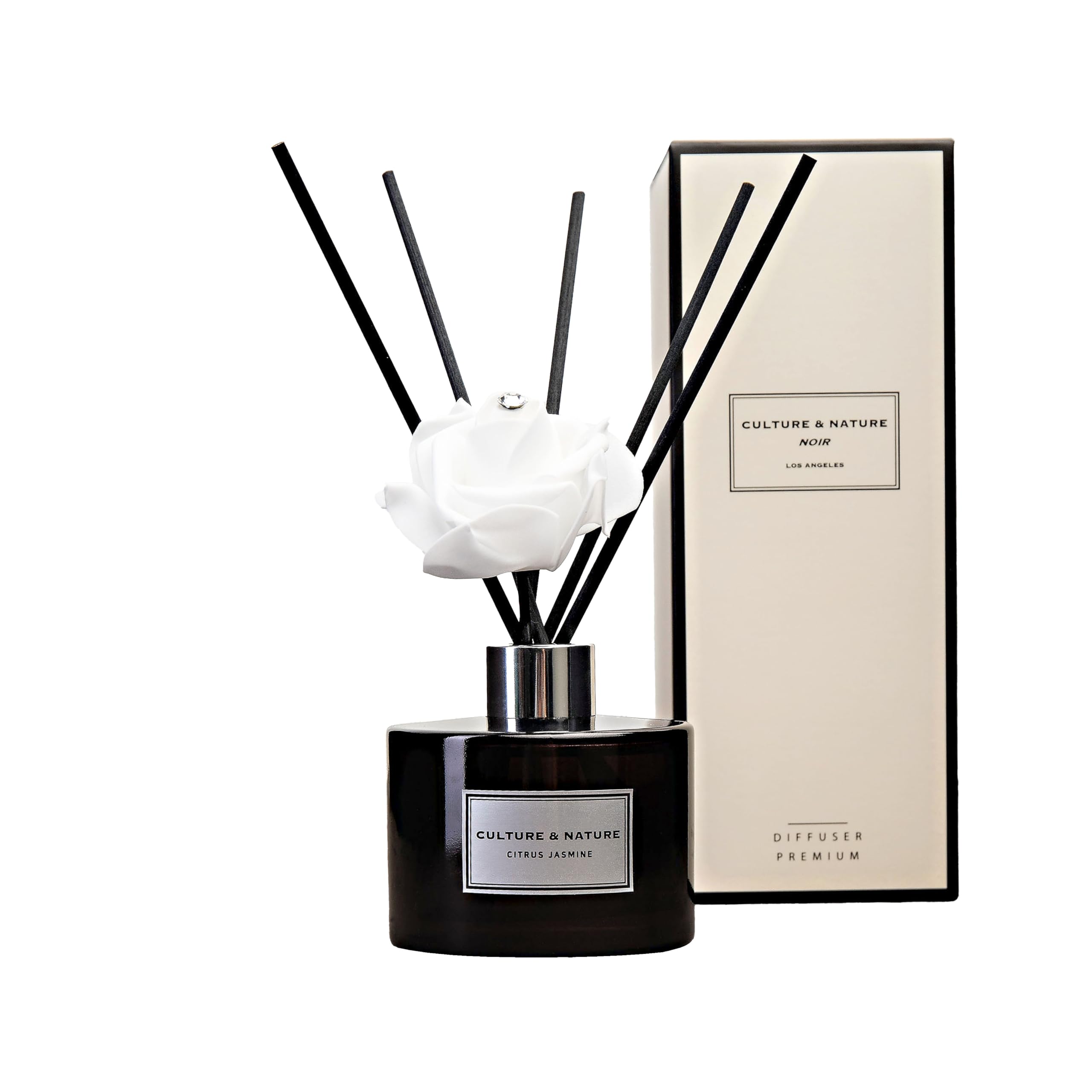 CULTURE & NATURE Reed Diffuser Set (6.7oz, Citrus Jasmine)