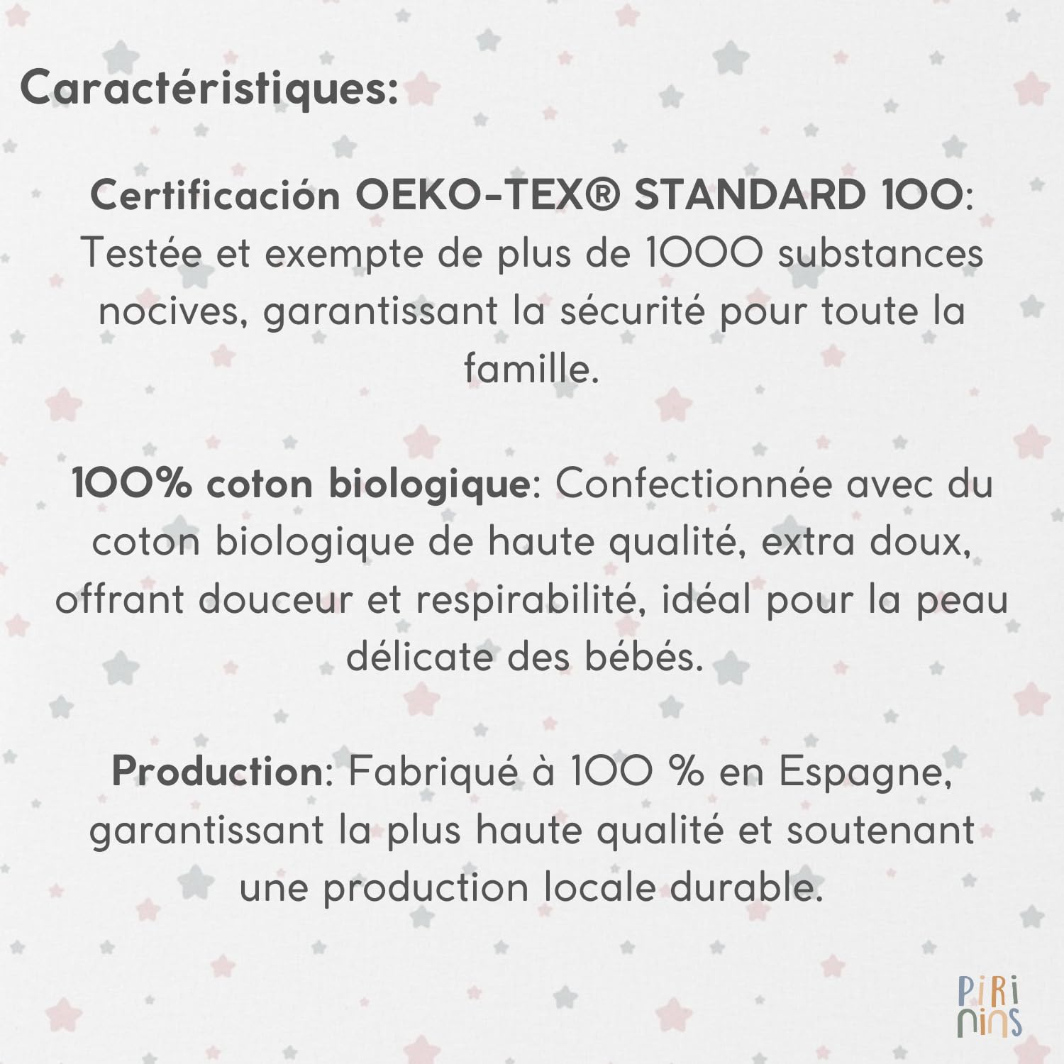 Housse de Couette 100% Coton Biologique pour Berceau d'enfant de 70 x 140 cm, réversible, prévention des Allergies, Ultra Douce, Collection Premium, Industrie espagnole (Étoile Rose)