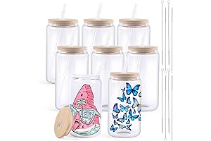 HTVRONT 8PCS Sublimation Glass Cups