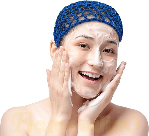 Miniatura 8 de Framendino, Red de ganchillo de malla para el pelo de rayón de punto de redecilla de redecilla de pelo adorno para dormir por la noche, accesorios