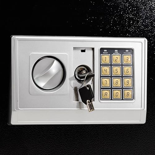 Miniatura 3 de Happygrill Caja fuerte electrónica digital, caja fuerte grande del gabinete de seguridad de la cerradura del teclado para el banco del hotel de la