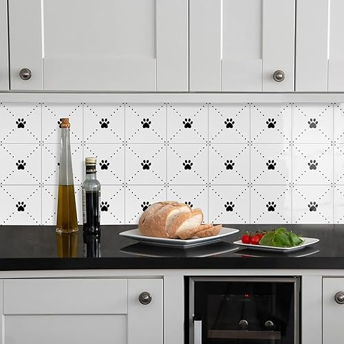 Miniatura 4 de SVNOOC Adhesivos autoadhesivos para pisos, azulejos decorativos autoadhesivos para pisos, paredes, escaleras, mesa, suelos de vinilo impermeables,