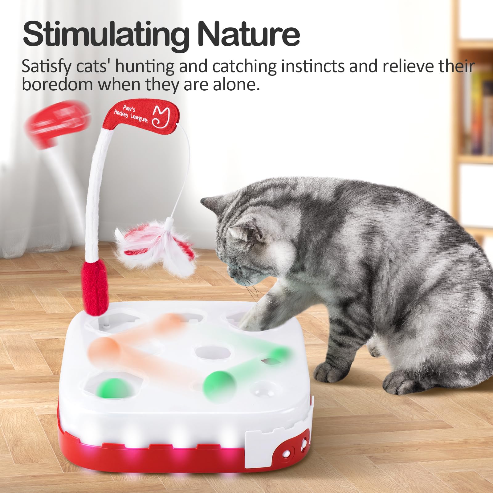 Migipaws 7-in-1 Interactive Cat Toy Pack With Zambia