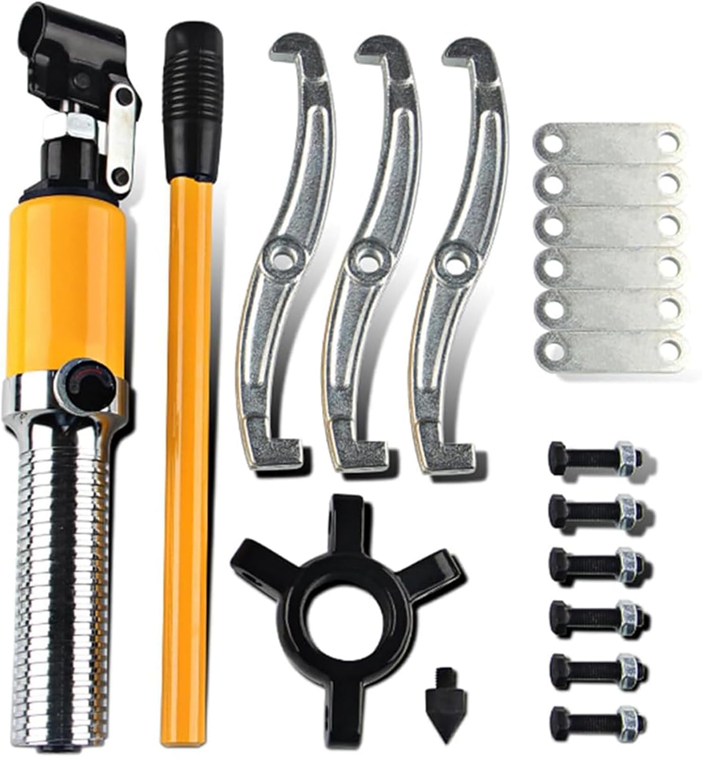Hydraulic Gear Puller, 20 Ton Max Capacity Wheel Bearing Pulling Separator, 2 or 3 Jaws Puller, Vertically and Horizontally, 12" Jaw Hydraulic Puller with Case for Pulling Hubs