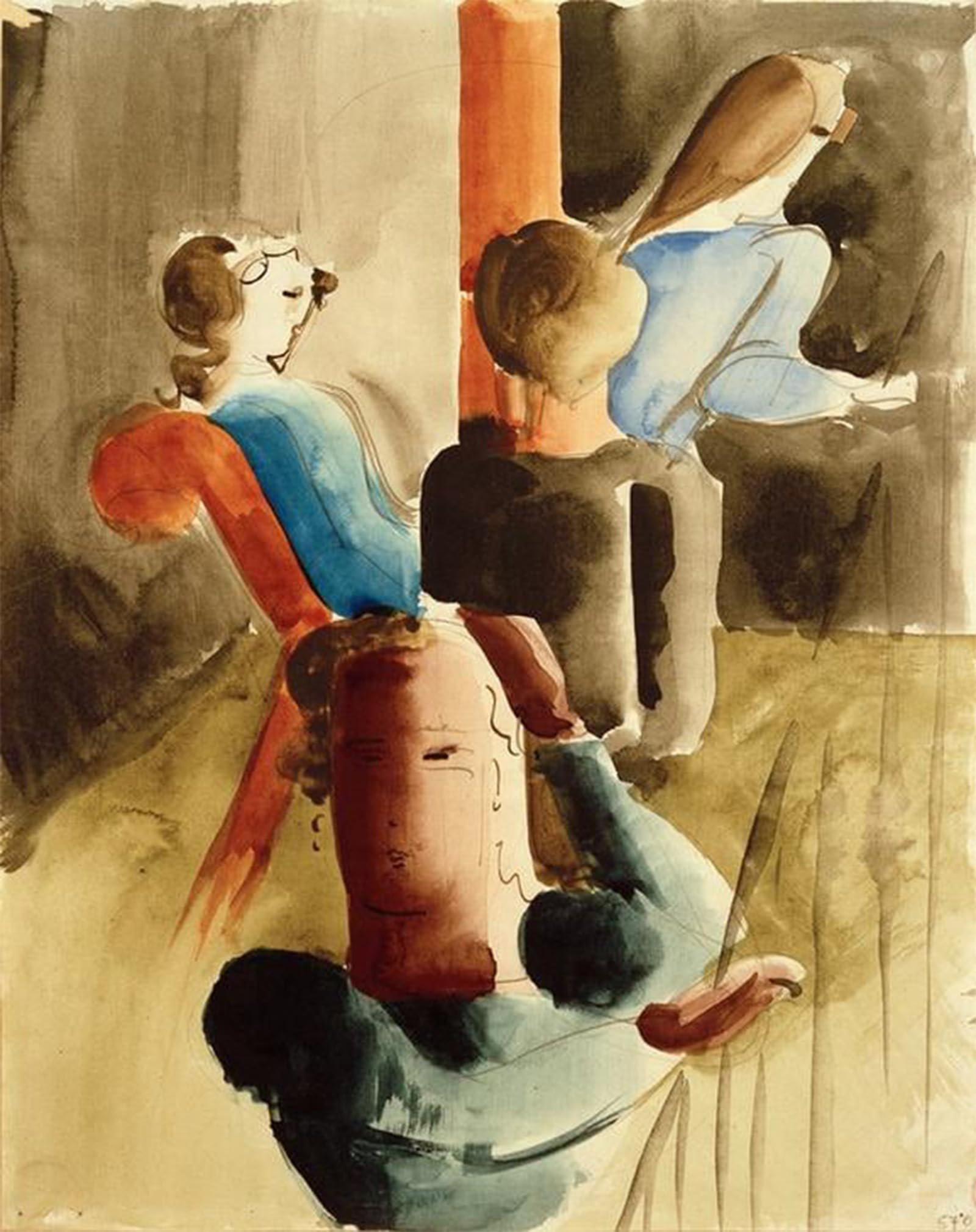 Tableaux Moderne Toile Décor Art Mural Classique d'Oskar Schlemmer 60x90cm - 5