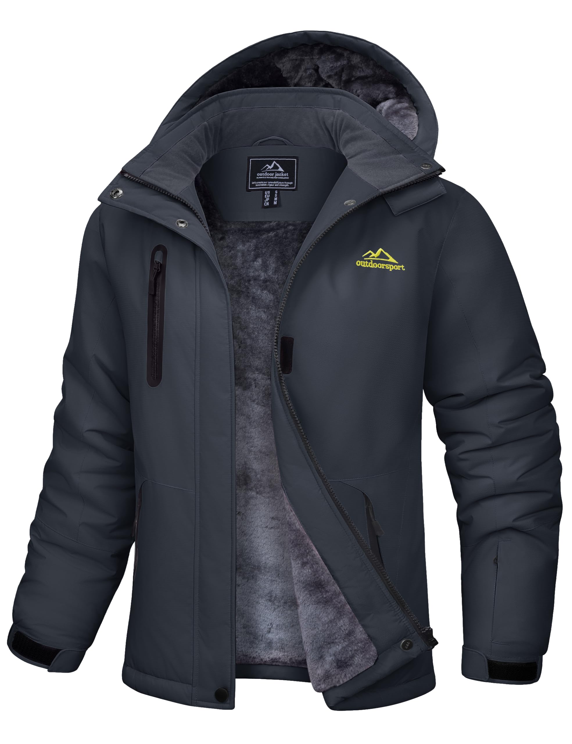 TACVASEN Damen Winterjacke Wasserdicht Outdoor Winter Skijacke Windbreaker | Softshelljacke,Snowboardjacke,Winddicht,Wasserdicht,Warm,Snowboard,Fleece,Gefütterte,mit Abnehmbarer Kapuze,Wintermantel