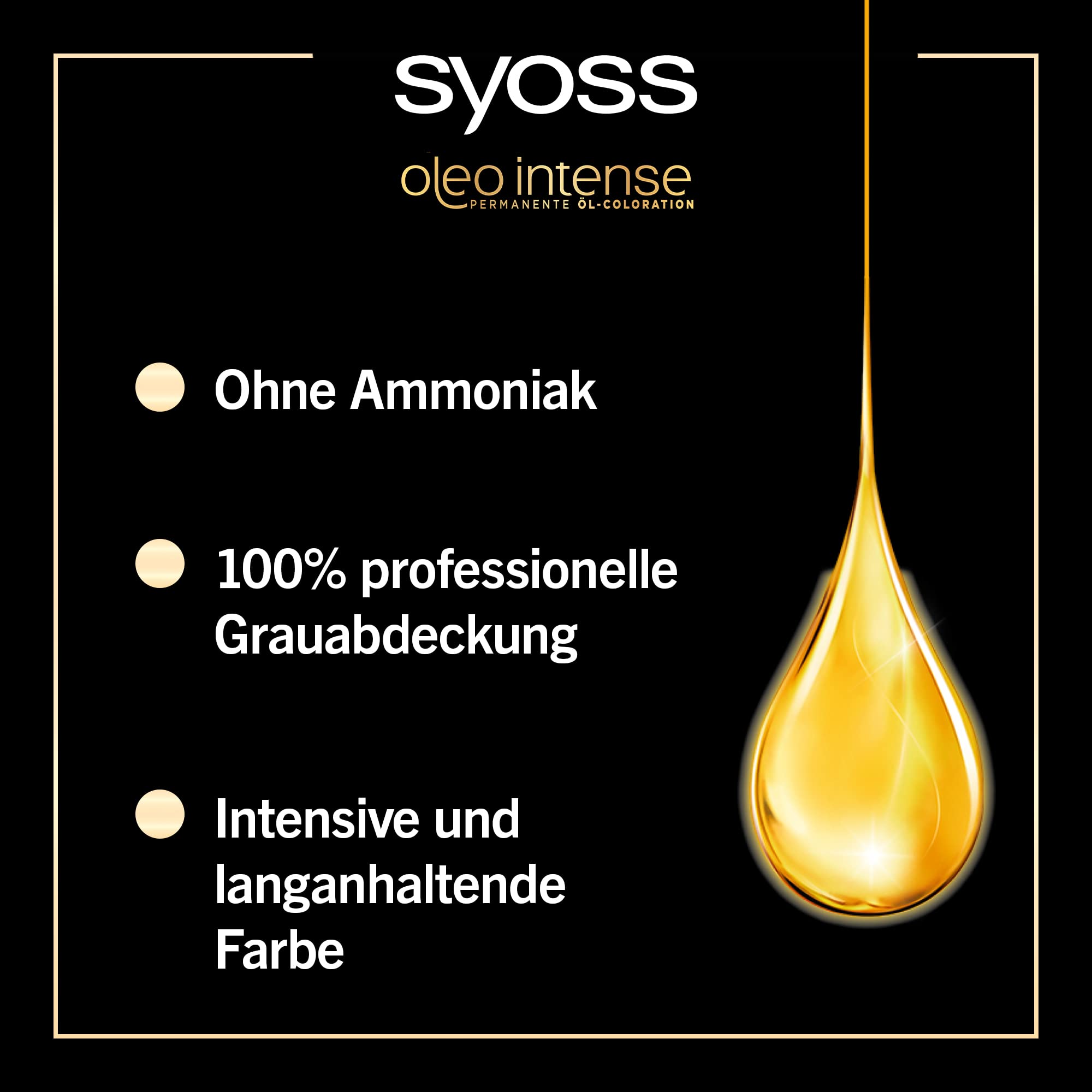 Syoss Oleo Intense Öl-Coloration 10-00 Hellblond Stufe 3 (3 x 115 ml), dauerhafte Haarfarbe mit pflegendem Öl, Coloration ohne Ammoniak