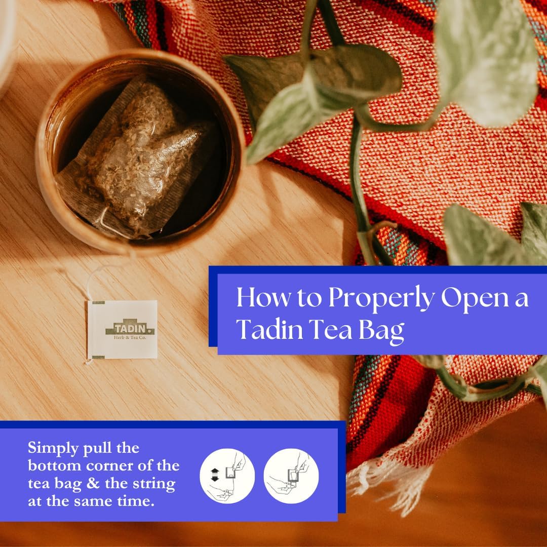Tadin Cinnamon Tea Blend, Contains Caffeine, 24 Tea Bags Per Box, Pack of 6 Boxes Total