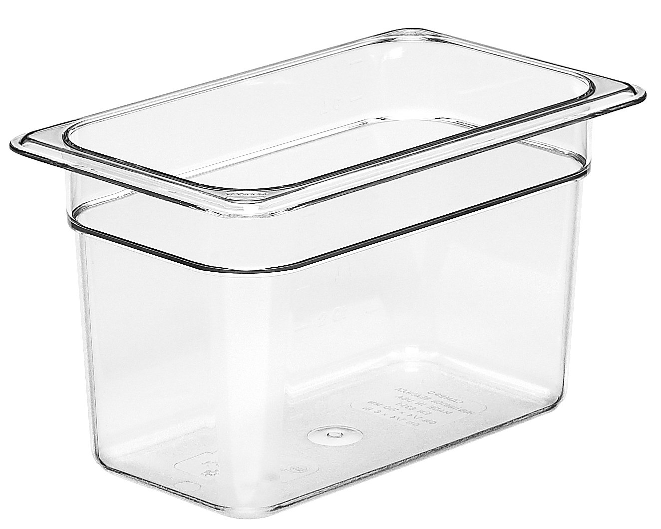 Cambro 46CW135 1/4 Gastronorm Pan, Clear