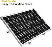 Vista 4 de BougeRV Soportes de montaje para panel solar ajustables de 28 pulgadas con patas inclinables plegables, soporte de montaje para paneles solares