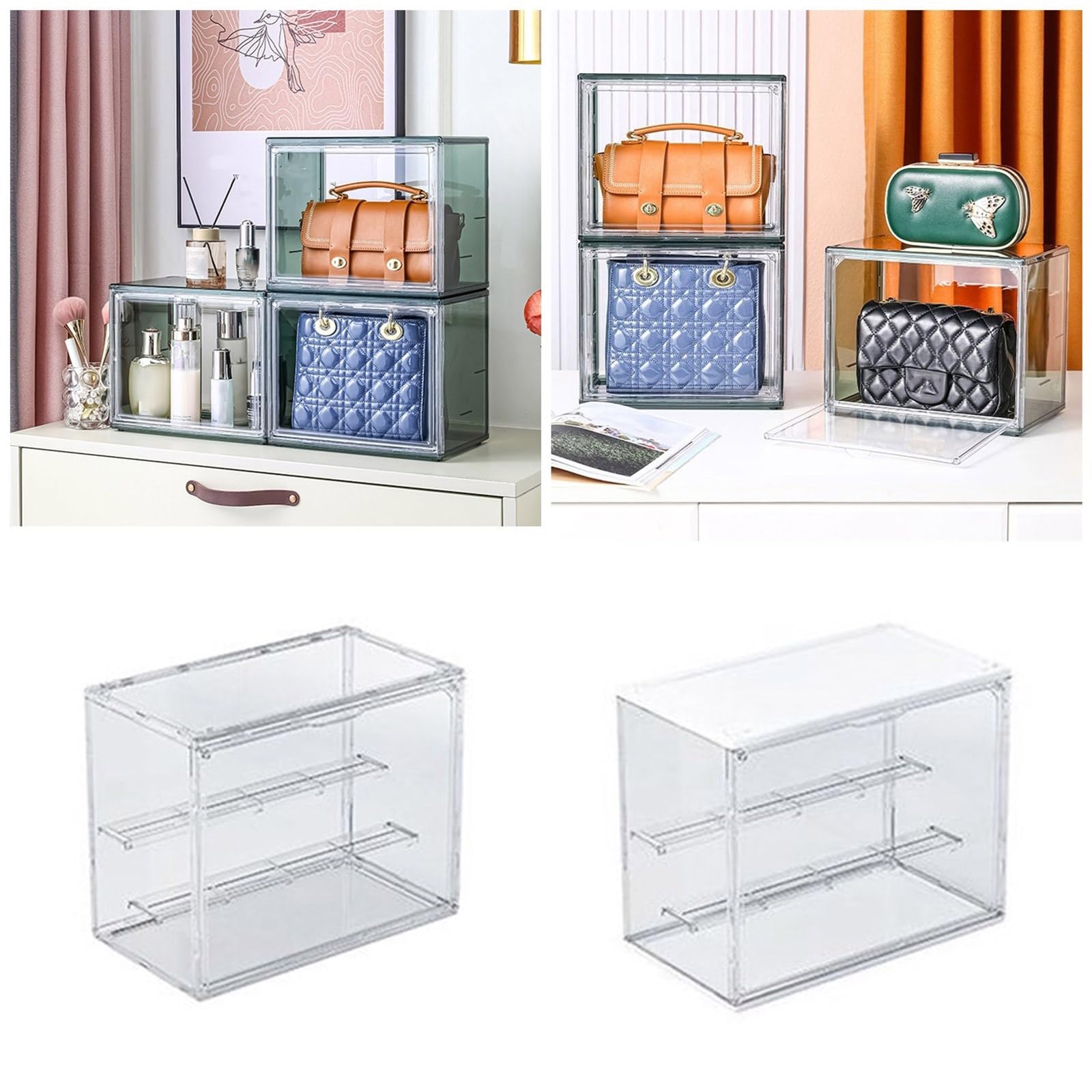 Versatile Organizzatori Pratica Figurine Storage Case con serratura sicura per vari tesori