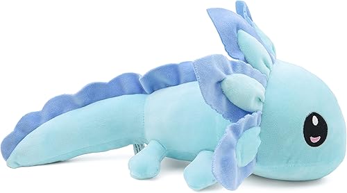 Miniatura 2 de Juguete de peluche de ajolotl, suave y lindo animal de peluche de ajolote de salamandra, regalo para niños y niñas (amarillo)
