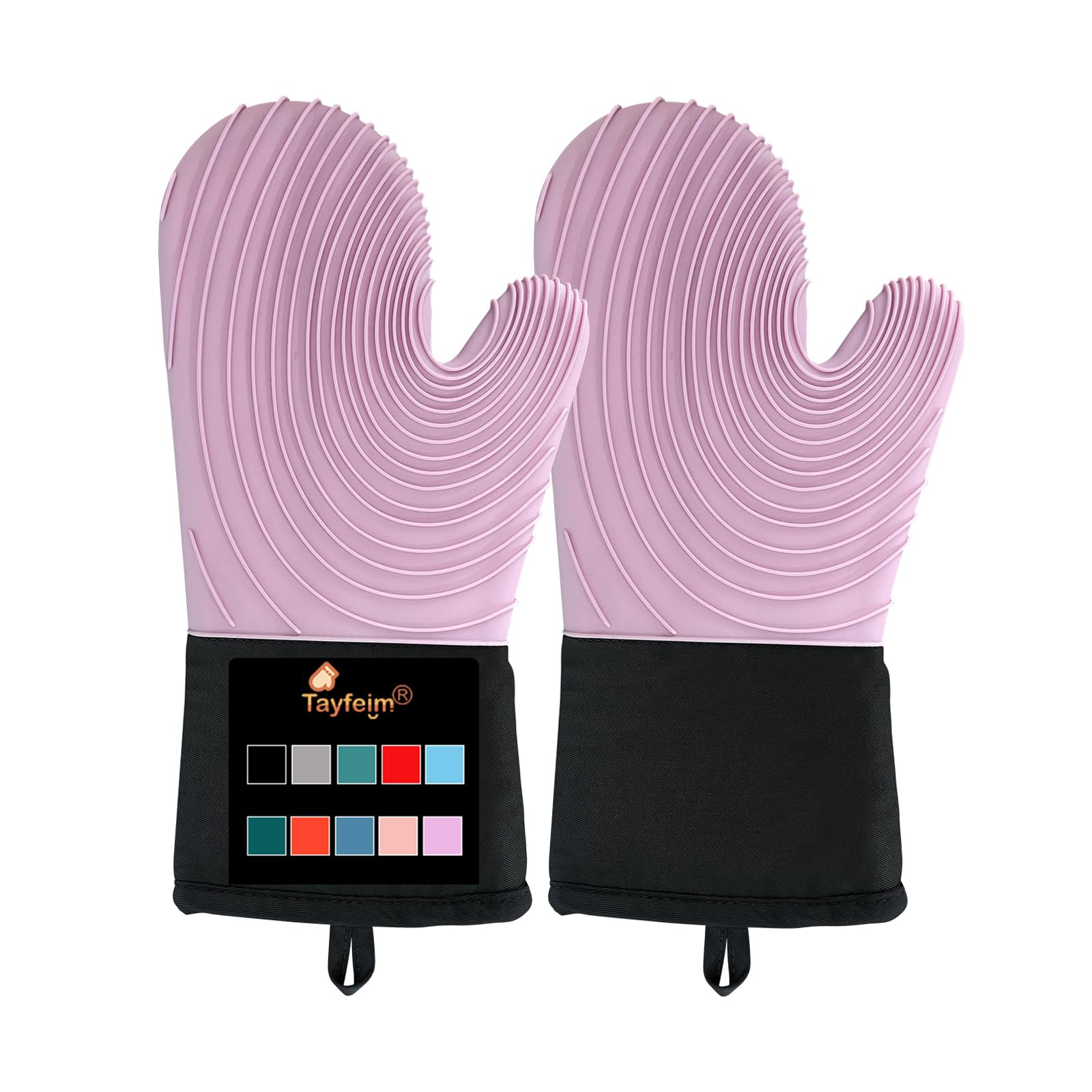 Ofenhandschuhe, Silikon, Ofenhandschuhe, hitzebeständig, 250 °C, rutschfest, Küchenhandschuhe, Silikon, Ofenhandschuhe, 1 Paar – Ofenhandschuhe, Silikon, Topflappen für Küche, Ofenhandschuhe