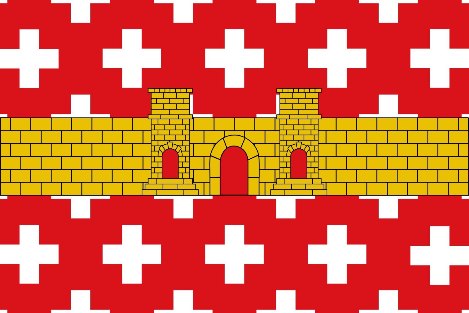 Drapeau XL Regencós horizontal pavillon extérieur et décoration murale
