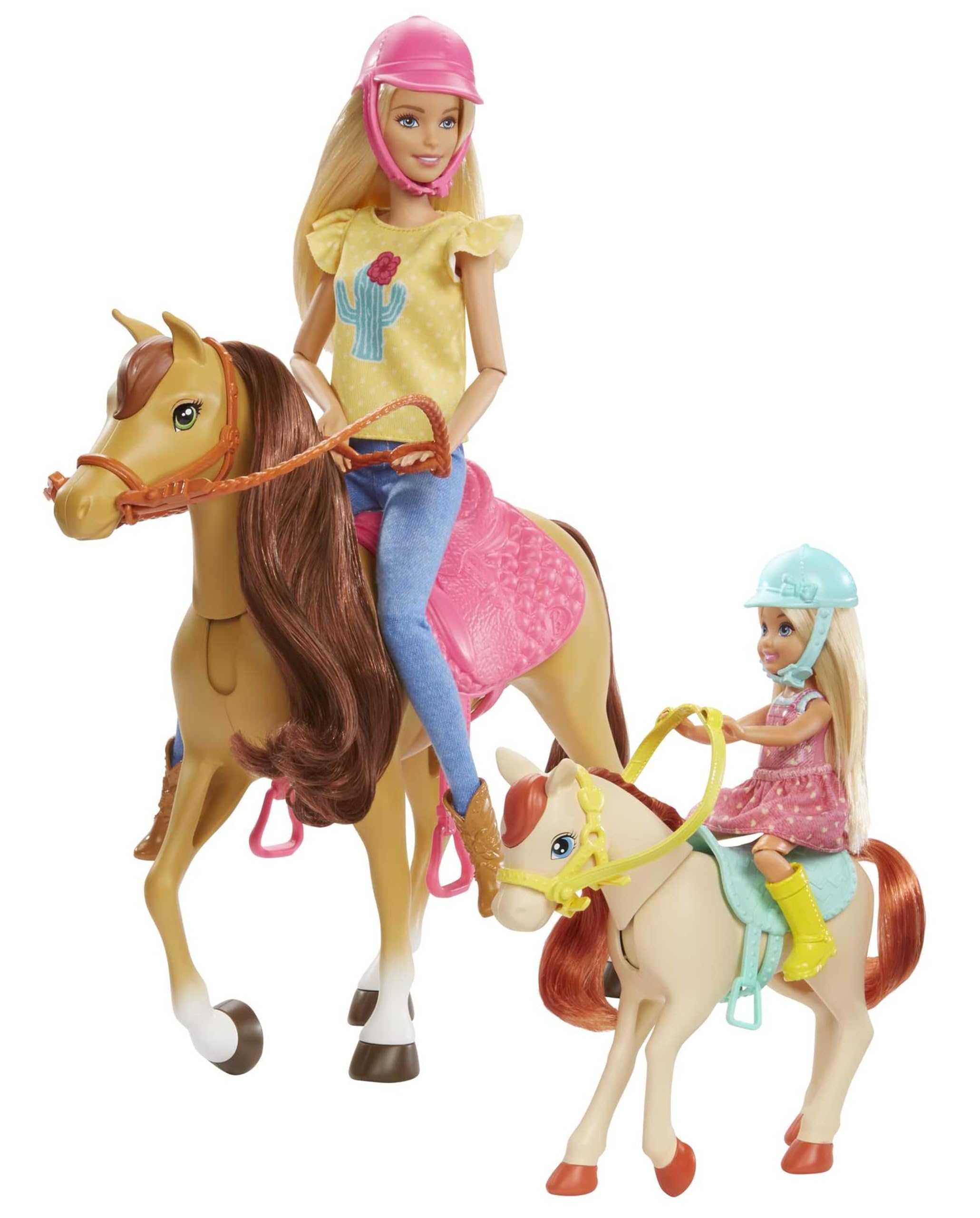Barbie Muñecas Chelsea con Caballos y Accesorios (Mattel FHX15)
