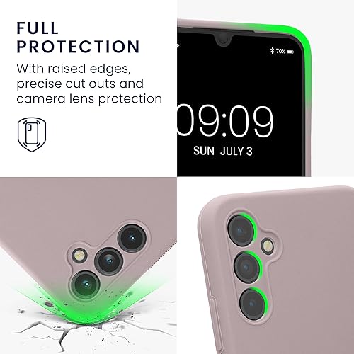 Miniatura 10 de kwmobile Funda compatible con Samsung Galaxy A23 4G  5G - Funda delgada de silicona TPU - Acabado suave al tacto - Negro