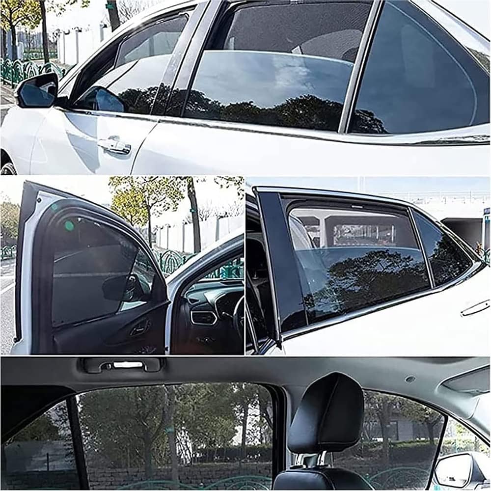 Car Window Shades for Hyundai Accent, Foldable Magnetic Side Window Shade Stretchable Breathable Sunshade Screens Car Accessories,1pcs