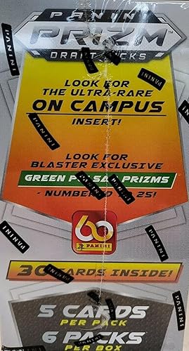 2021 Panini PRIZM Football Draft Picks FACTORY Sealed UNOPENED Blaster Box w30 Cards including 1 Purple Wave Prizm - Look for TREVOR LAWRENCE,