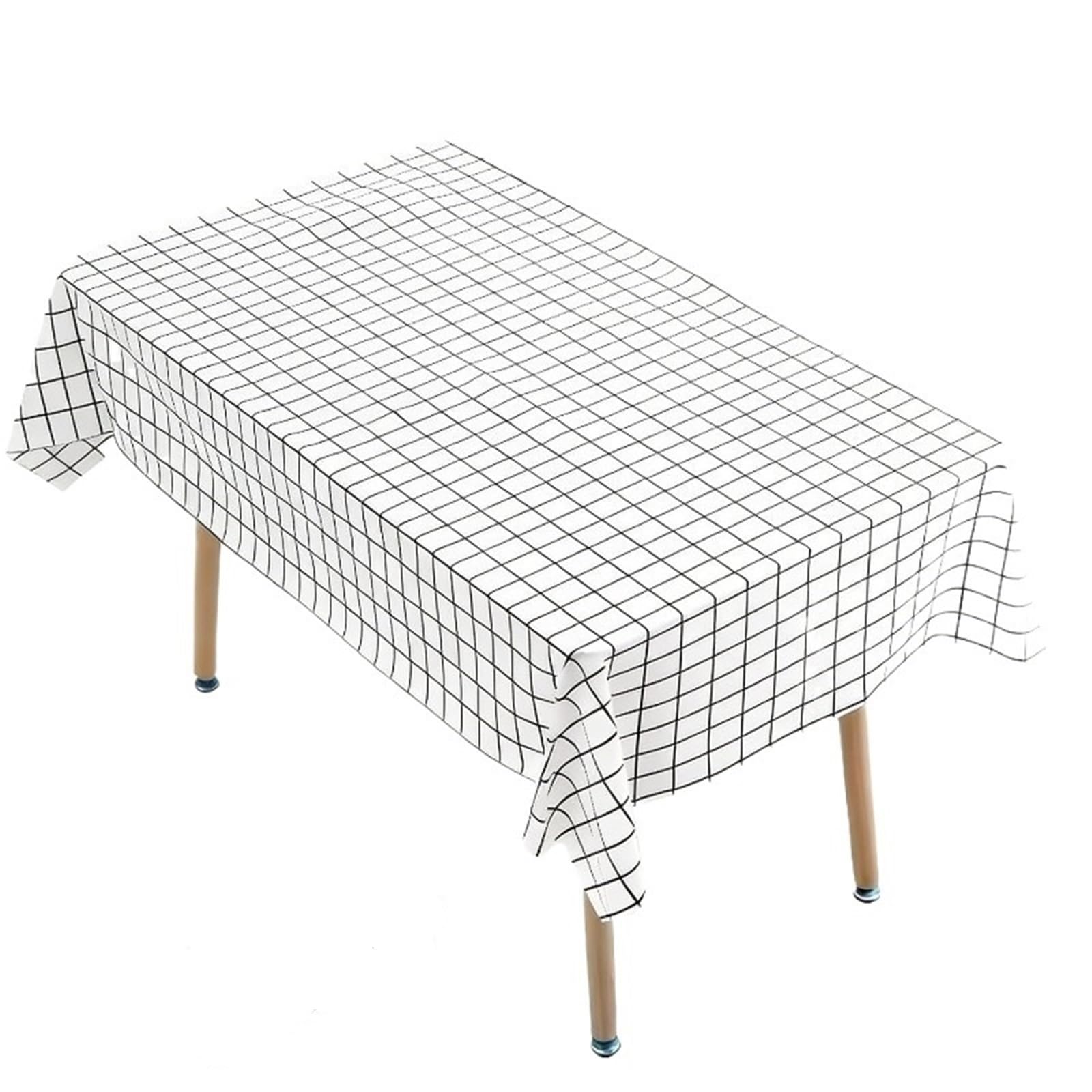 ZNJAMN 20PCS Disposable Checkered Tablecloth Plastic for Party,Picnic